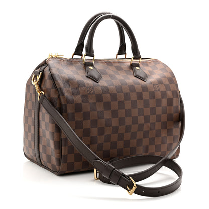 Louis Vuitton Damier Ebene Speedy Bandouliere 30 3 of 9