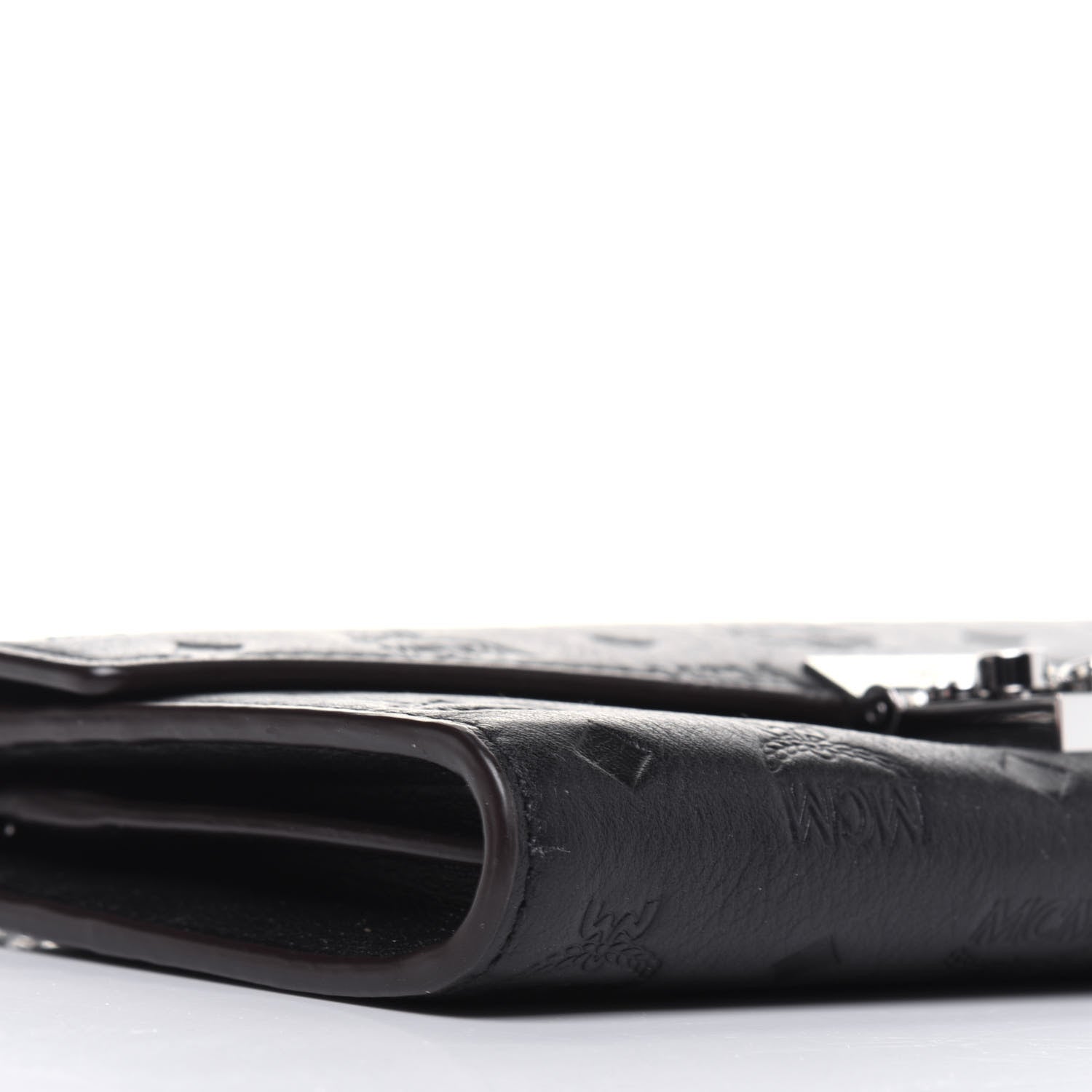 MCM Calfskin Ottomar Large Patricia Wallet On Chain Black 10 of 12