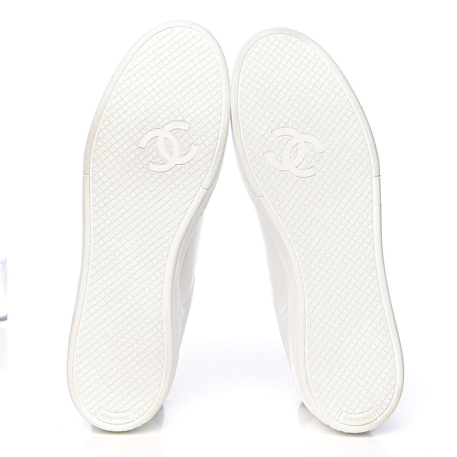 Chanel Calfskin Mens CC Sneakers 43 White 5 of 13