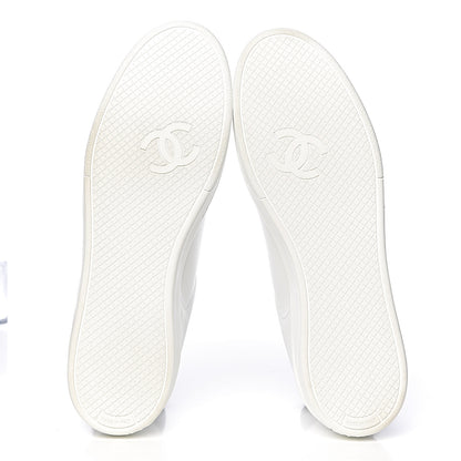 Chanel Calfskin Mens CC Sneakers 43 White 5 of 13