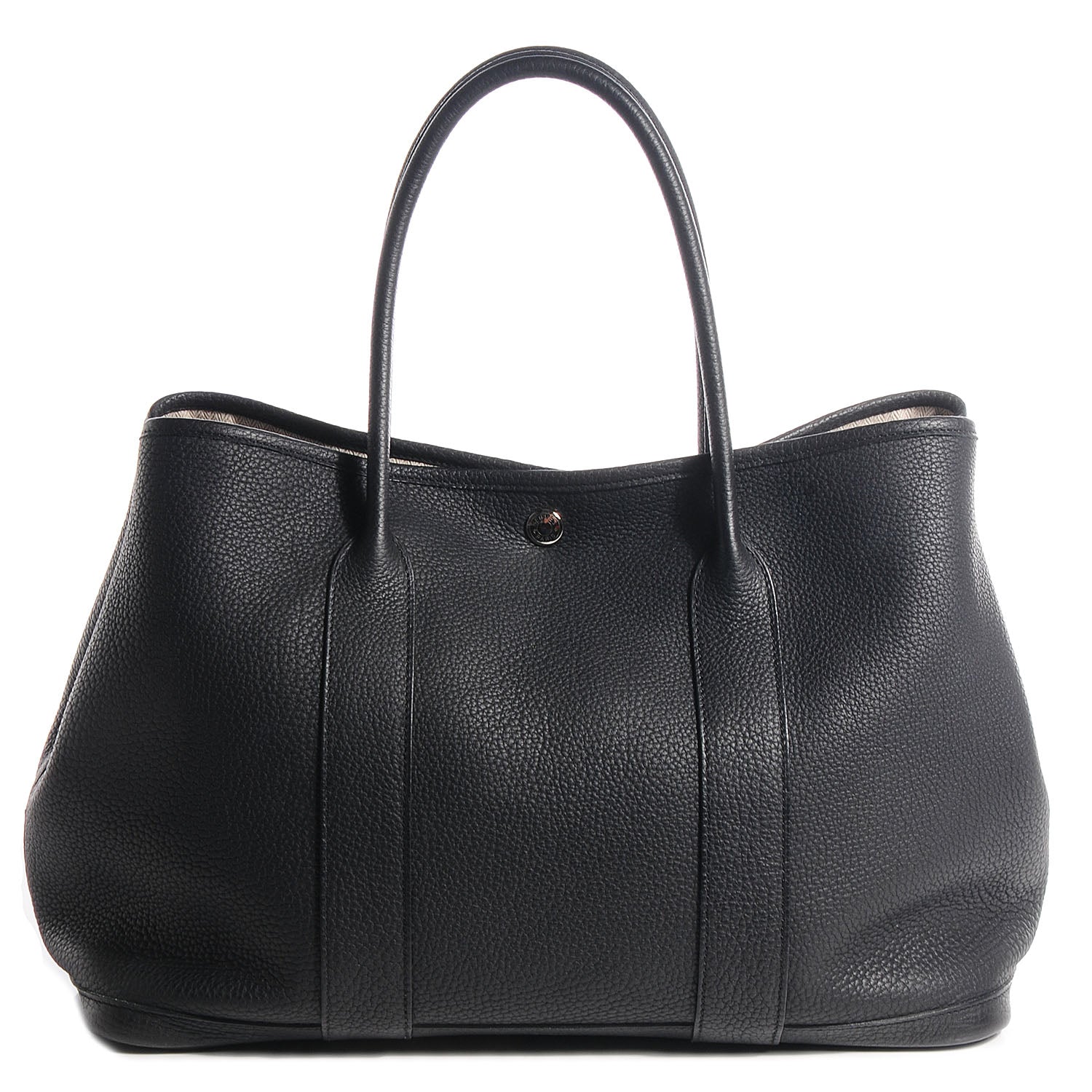 Hermes Fjord Garden Party Tote 36 MM Black 1 of 12