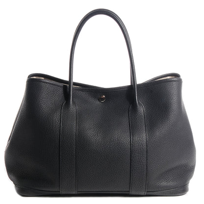 Hermes Fjord Garden Party Tote 36 MM Black 1 of 12