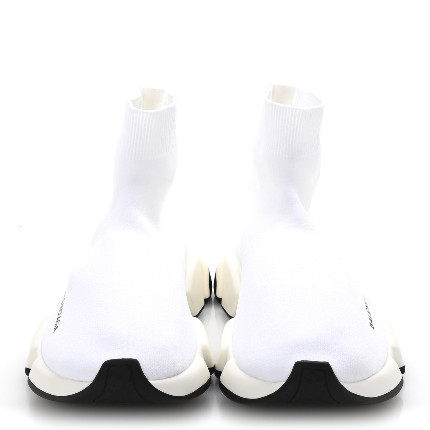 Neoprene Knit Womens Speed Sneakers 38 White