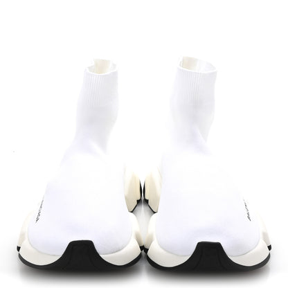 Balenciaga Neoprene Knit Womens Speed Sneakers 38 White 3 of 9