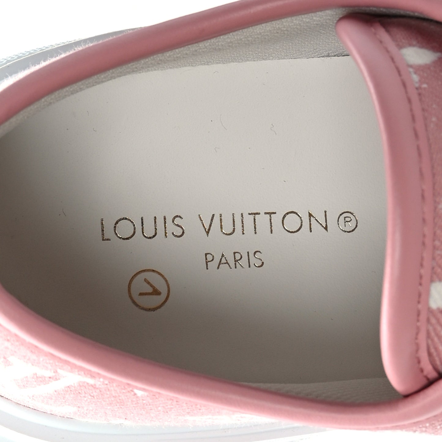 Denim Monogram Squad Sneakers 37 Pink