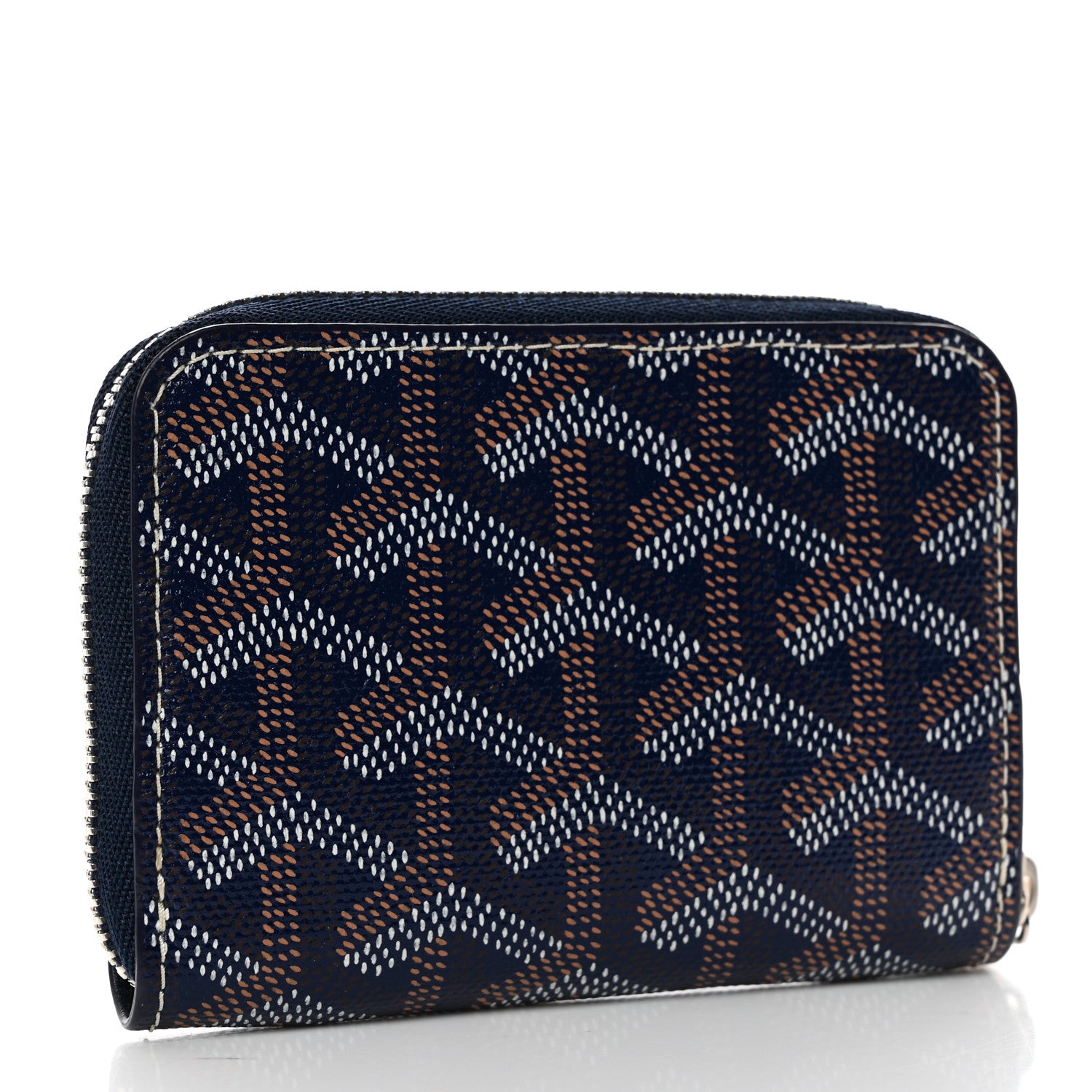 Goyard Goyardine Matignon PM Wallet Navy 3 of 7