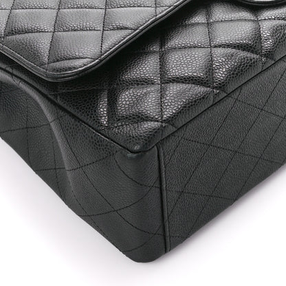 Chanel Caviar Quilted Maxi Double Flap Black 10 of 11