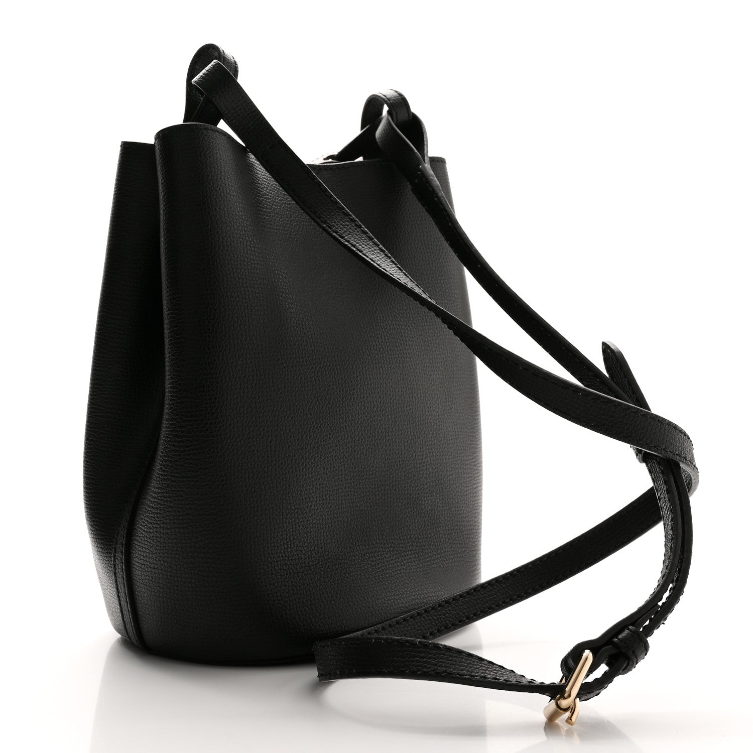 Burberry London Grainy Calfskin Small Lorne Bucket Crossbody Black 3 of 10