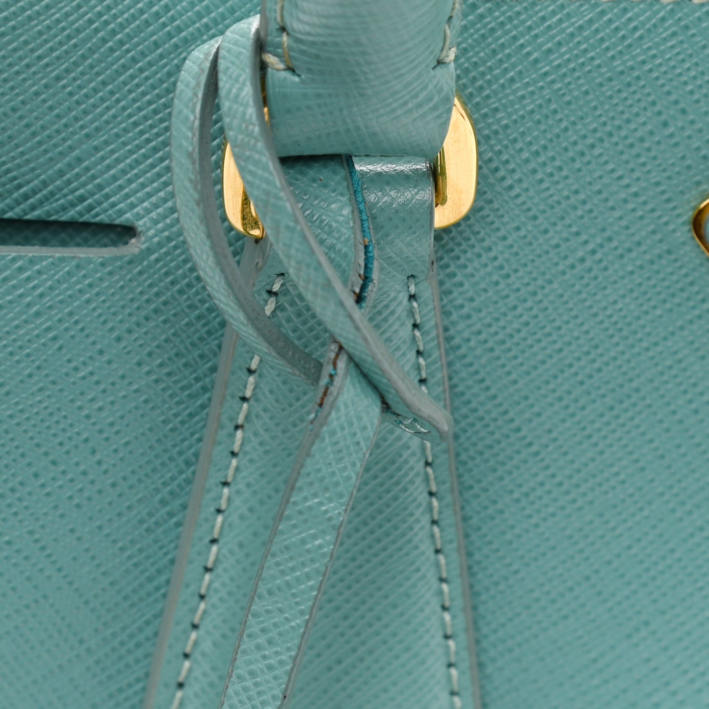 Saffiano Lux Mini Galleria Double Zip Tote Anice