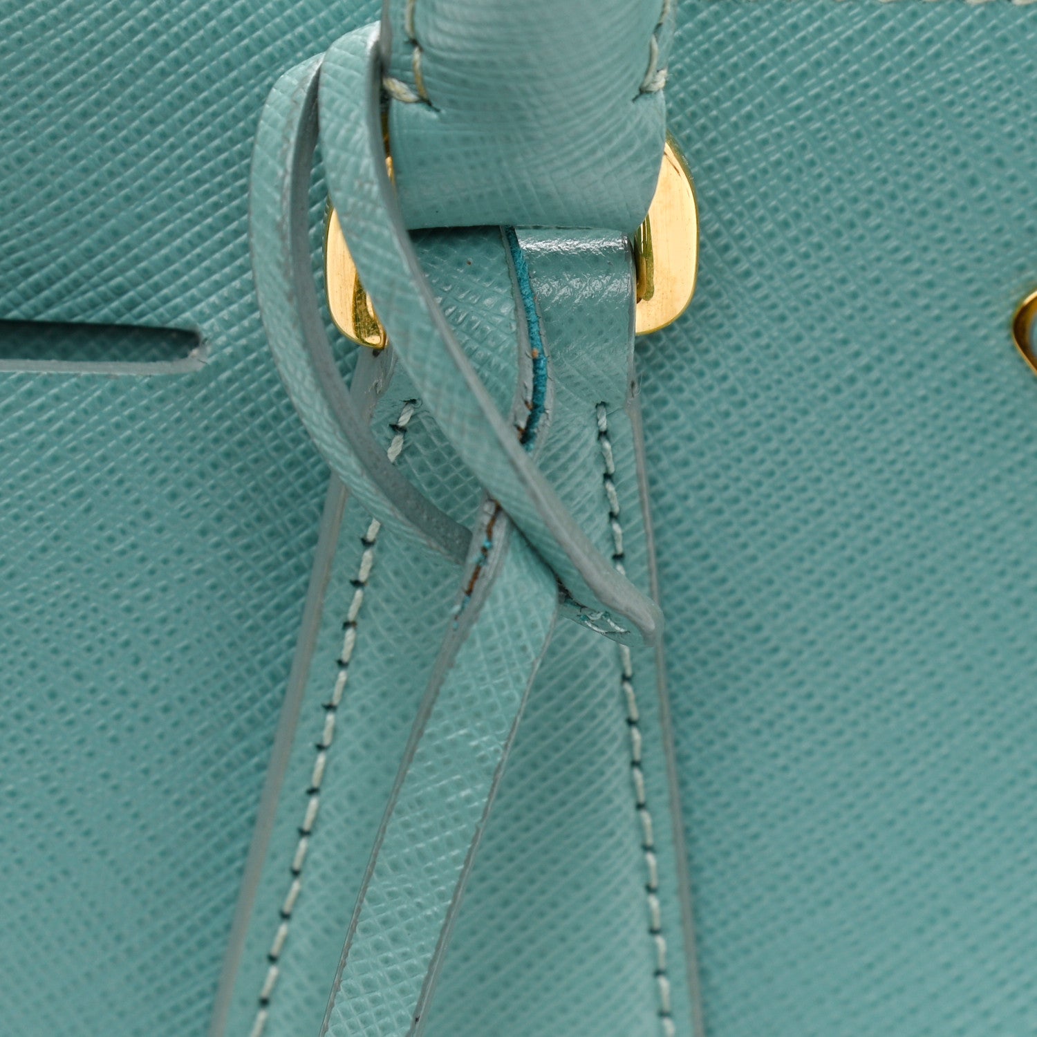 Prada Saffiano Lux Mini Galleria Double Zip Tote Anice 24 of 28