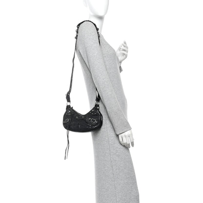 Balenciaga Agneau Arena Le Cagole Shoulder Bag XS Black 2 of 10