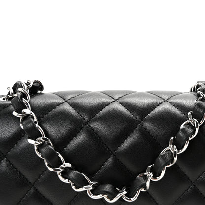 Chanel Lambskin Quilted Mini Rectangular Flap Black 8 of 11