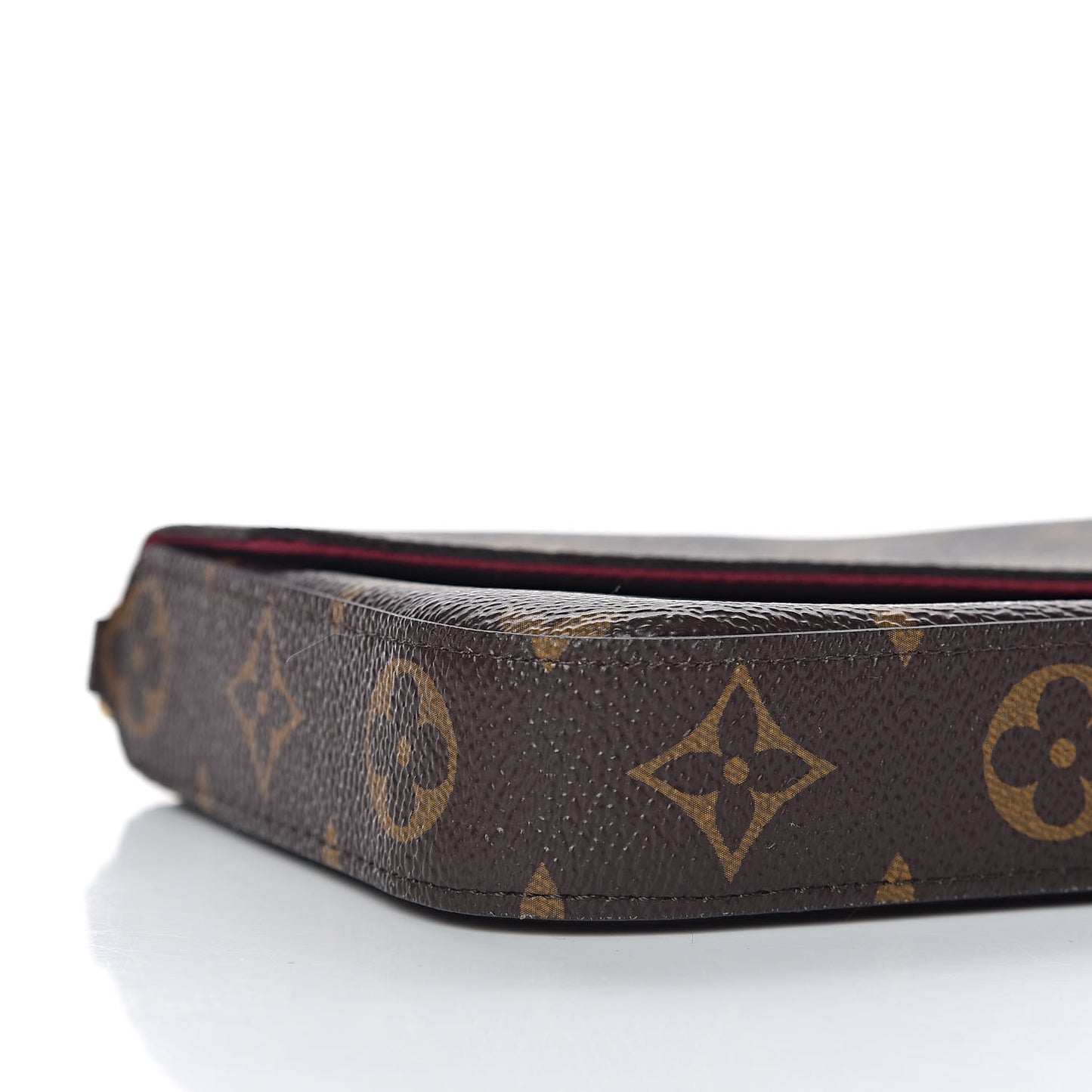 Monogram Pochette Felicie Chain Wallet Fuchsia
