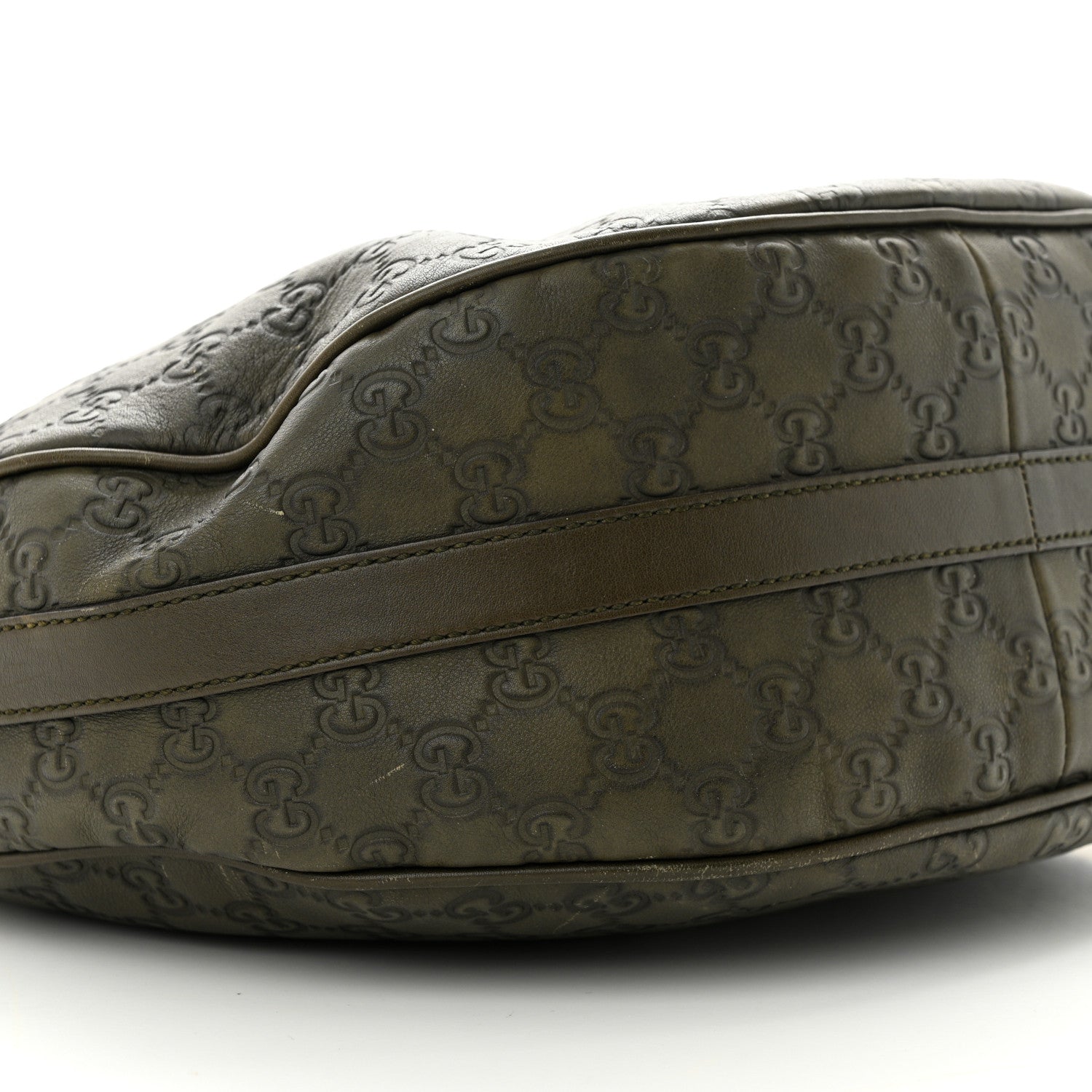 Gucci Guccissima Medium GG Twins Hobo Olive Green 10 of 18