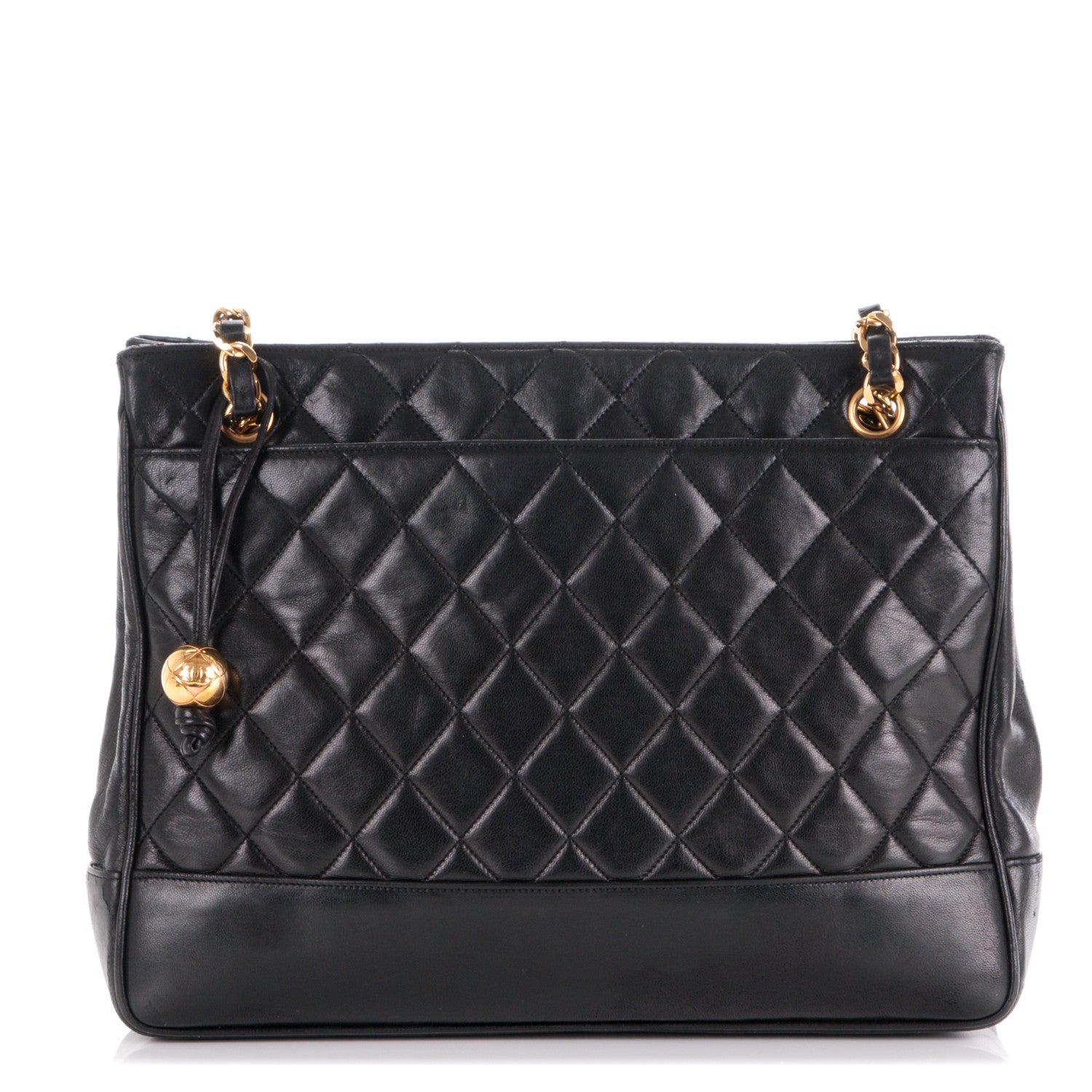 Chanel Lambskin Quilted Shoulder Bag Black 1 of 7