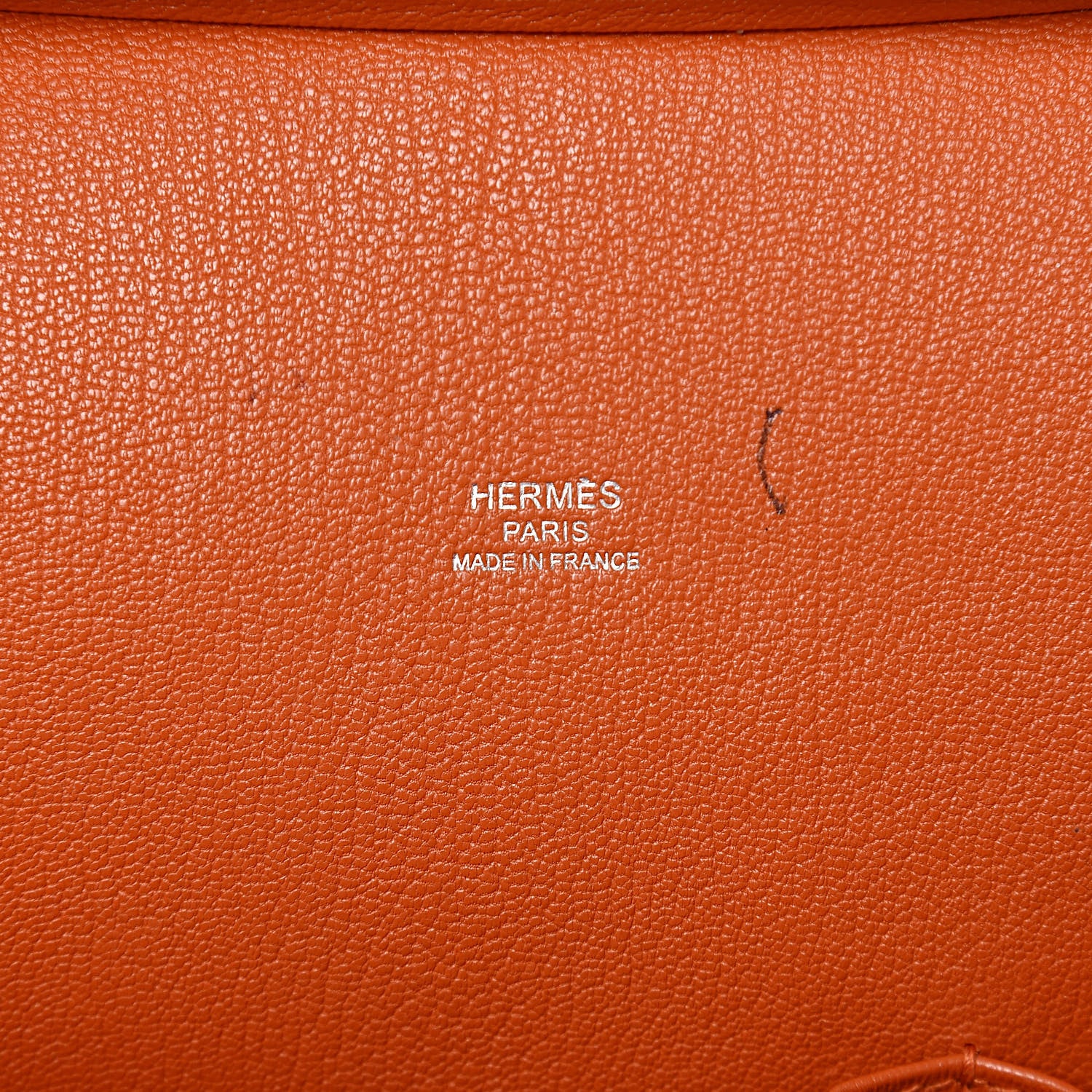 Hermes Taurillon Clemence Jypsiere 28 Orange 6 of 17
