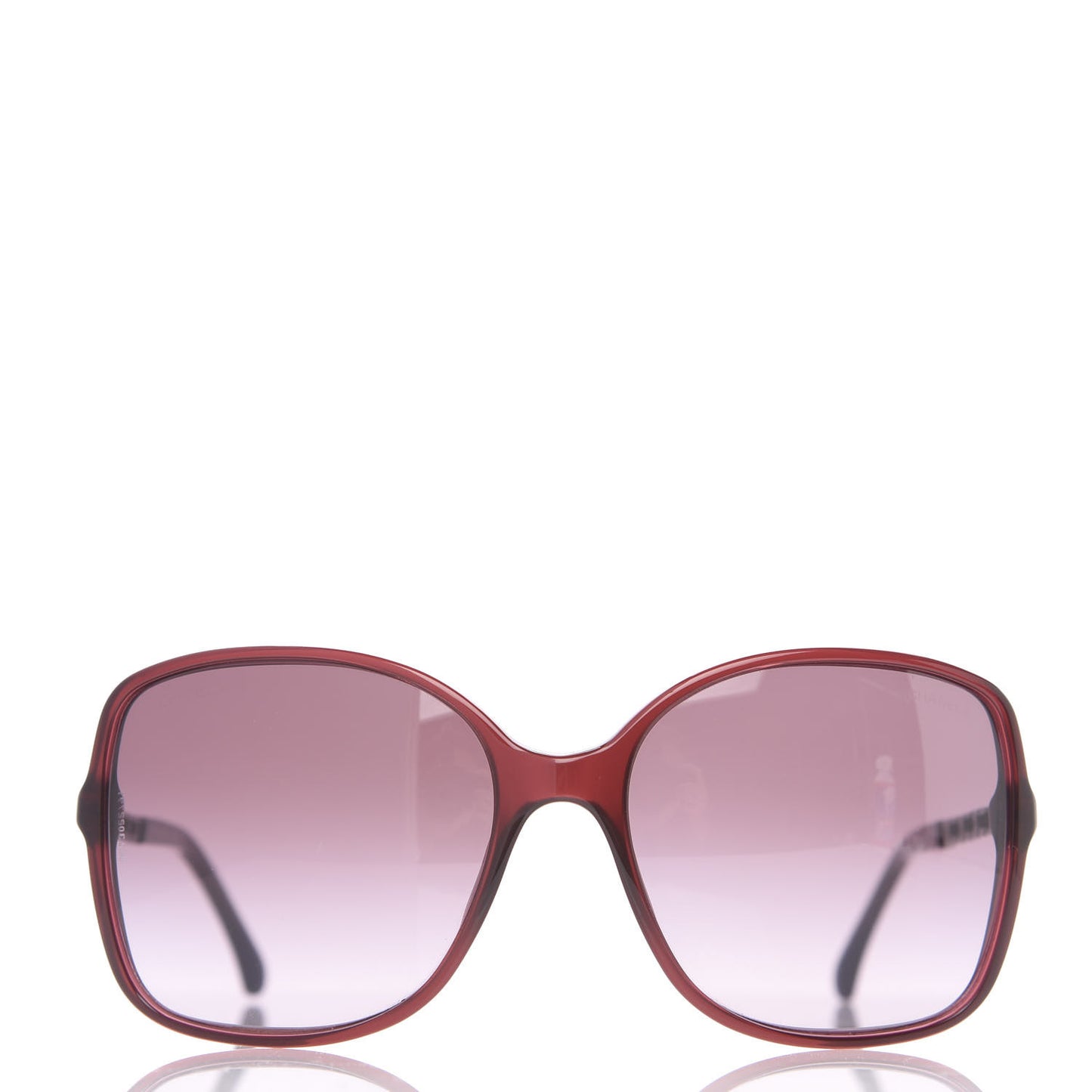 Lambskin Square Chain Sunglasses 5210-Q Red