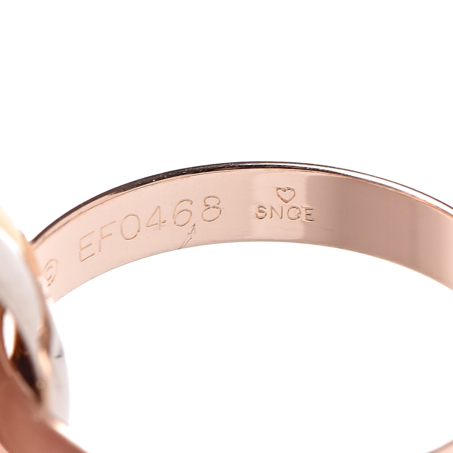 18K Pink Yellow White Gold Classic Trinity Ring 51 5.75