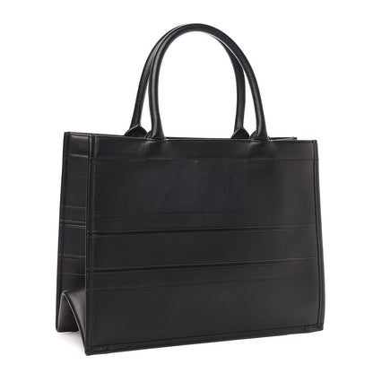 Christian Dior Calfskin Embossed Medium Book Tote Black 3 of 10