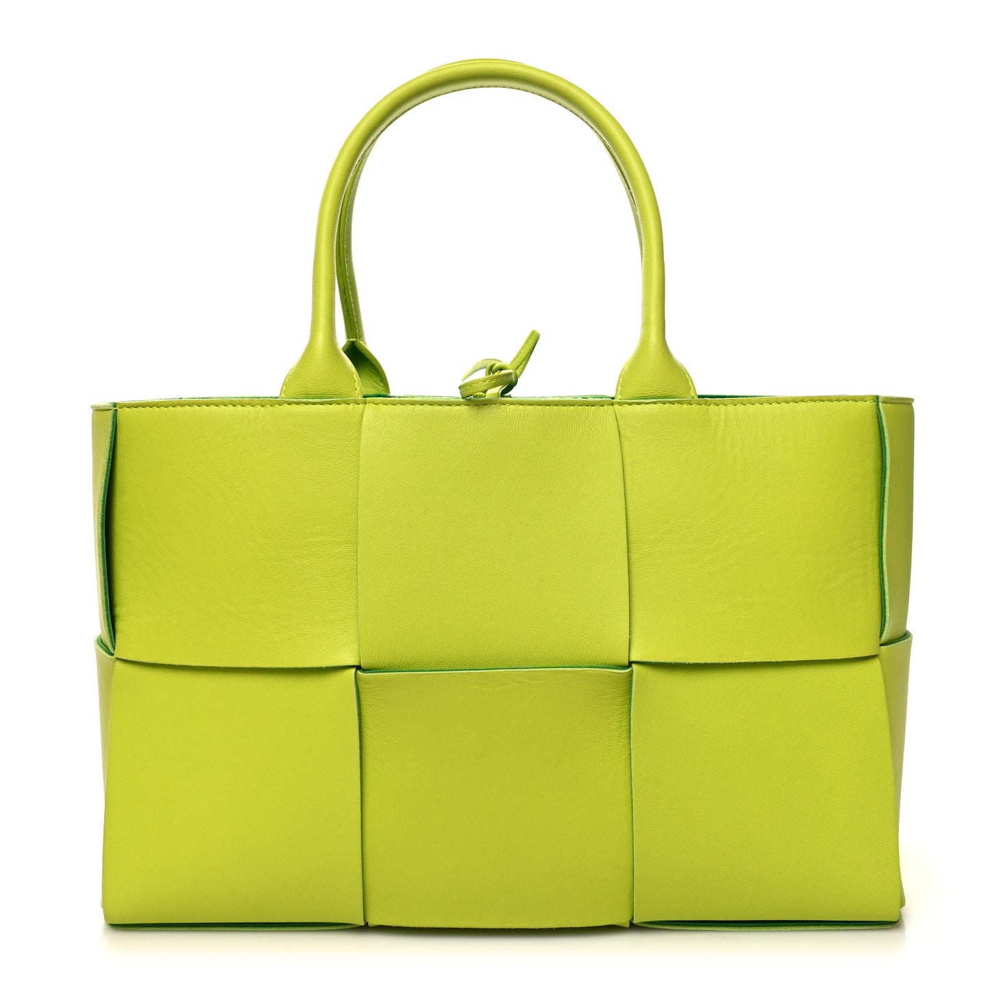 Nappa Maxi Intrecciato Small Arco Tote Acid