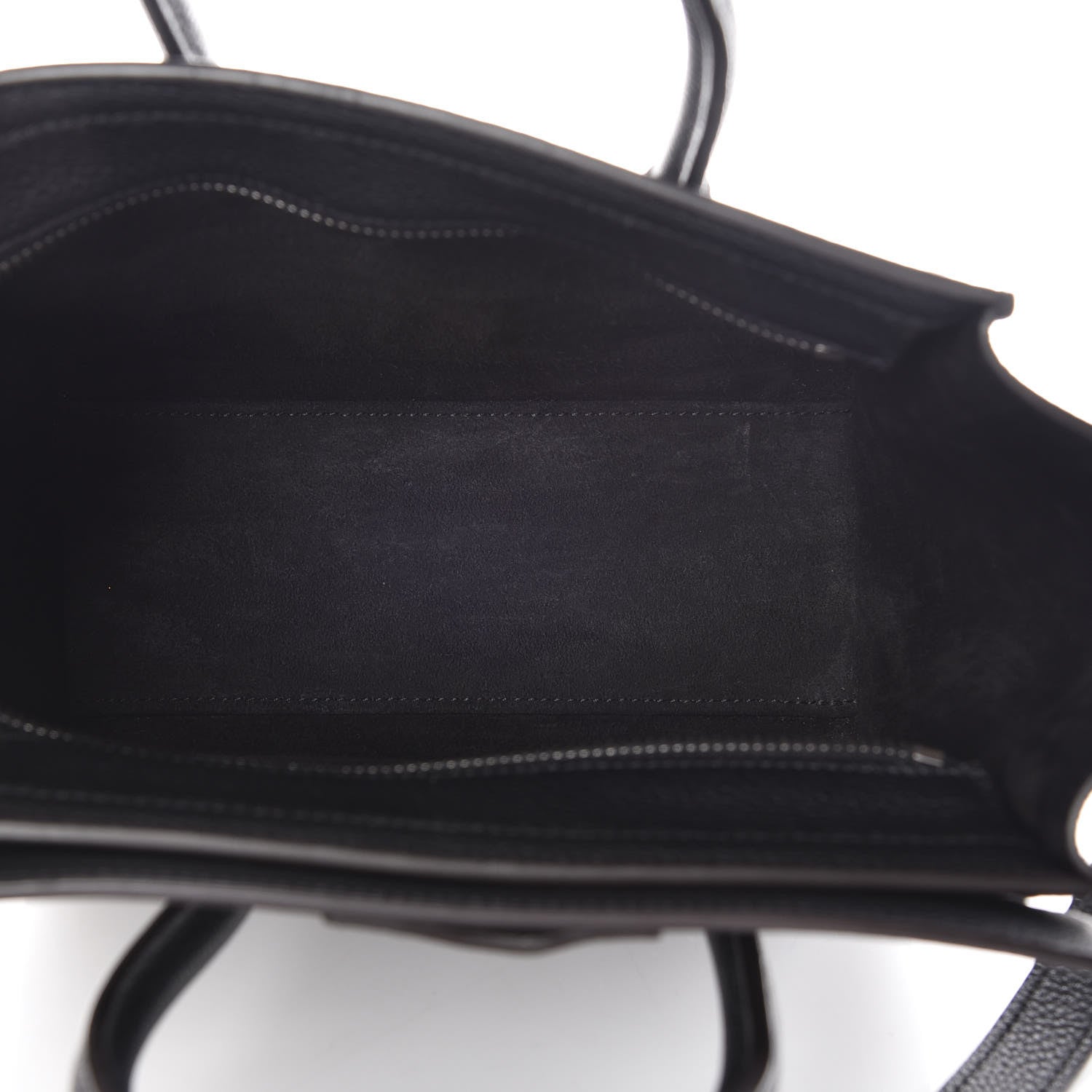 Celine Drummed Calfskin Nano Luggage Black 5 of 16