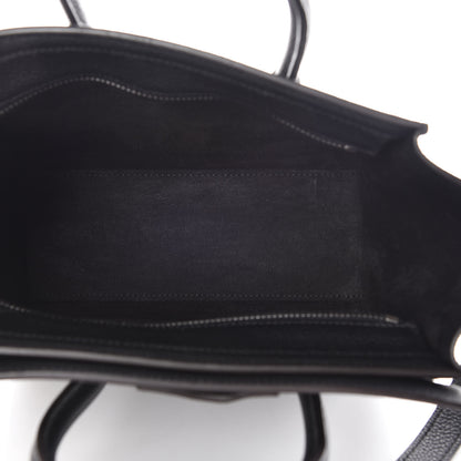 Celine Drummed Calfskin Nano Luggage Black 5 of 16