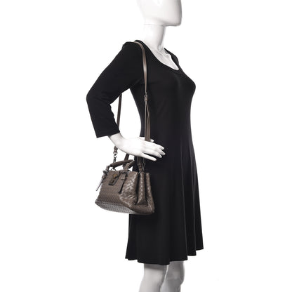 Bottega Veneta Nappa Intrecciato Baby Roma Tote New Steel 2 of 16