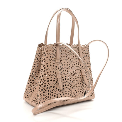 Alaia Calfskin Vienne Wave Mina 25 Bag  Sable 4 of 9