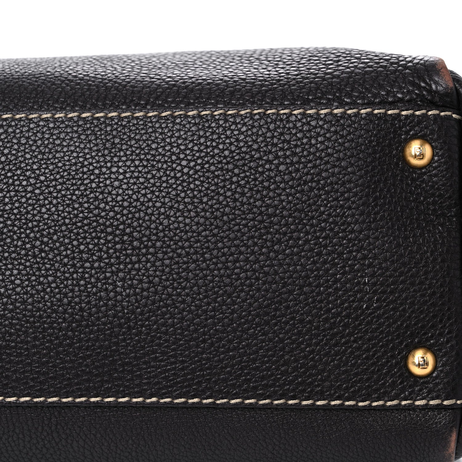 Fendi Cuoio Romano Selleria Large Peekaboo Iconic Satchel Moro 11 of 15