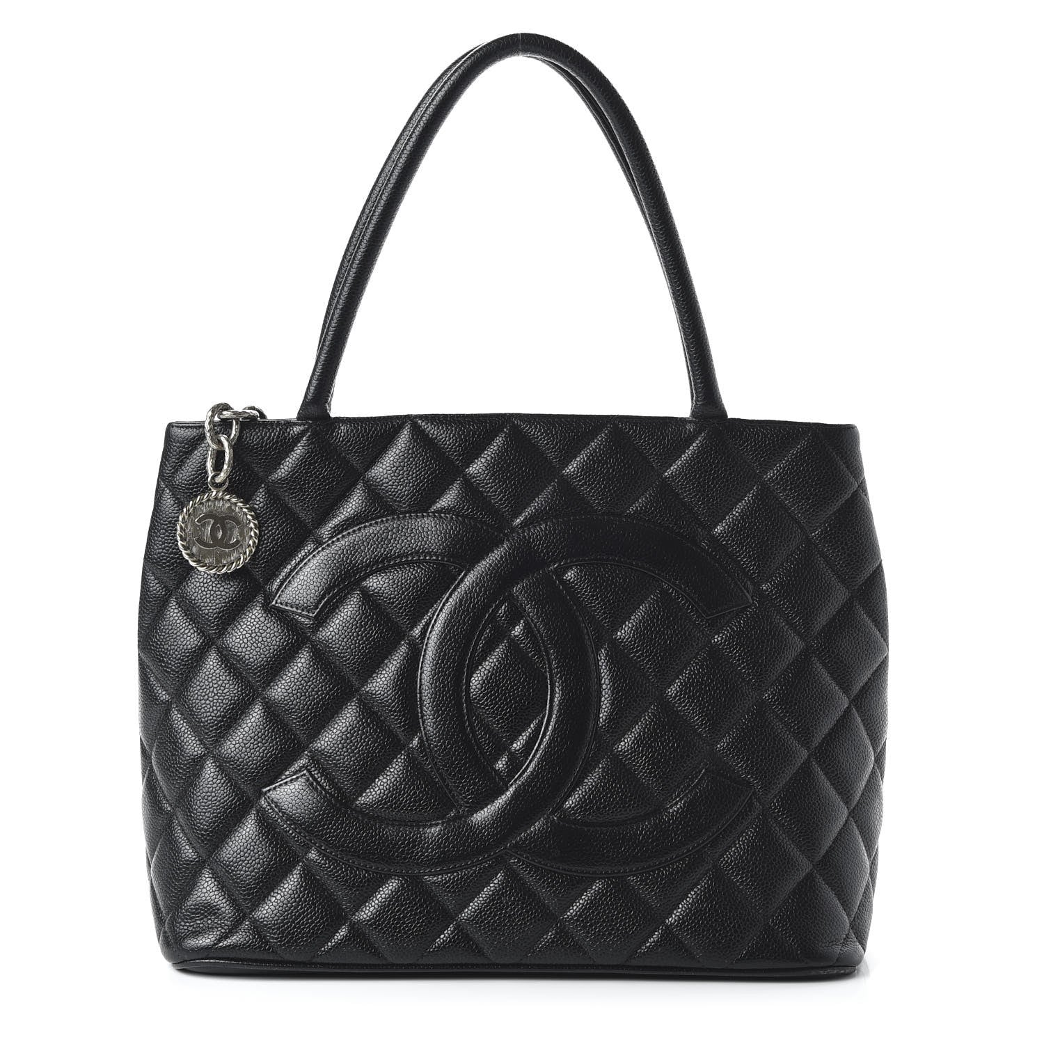 Chanel Caviar Quilted Medallion Tote Black 1 of 12