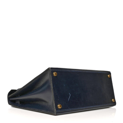 Hermes Box Kelly Sellier 28 Bleu Marine 3 of 13