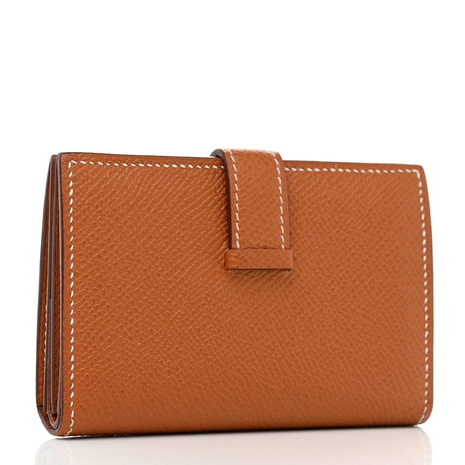 Hermes Epsom Mini Bearn Wallet Gold 3 of 8