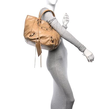 Balenciaga Agneau Classic Hardware S Sunday Tote Beige 2 of 12