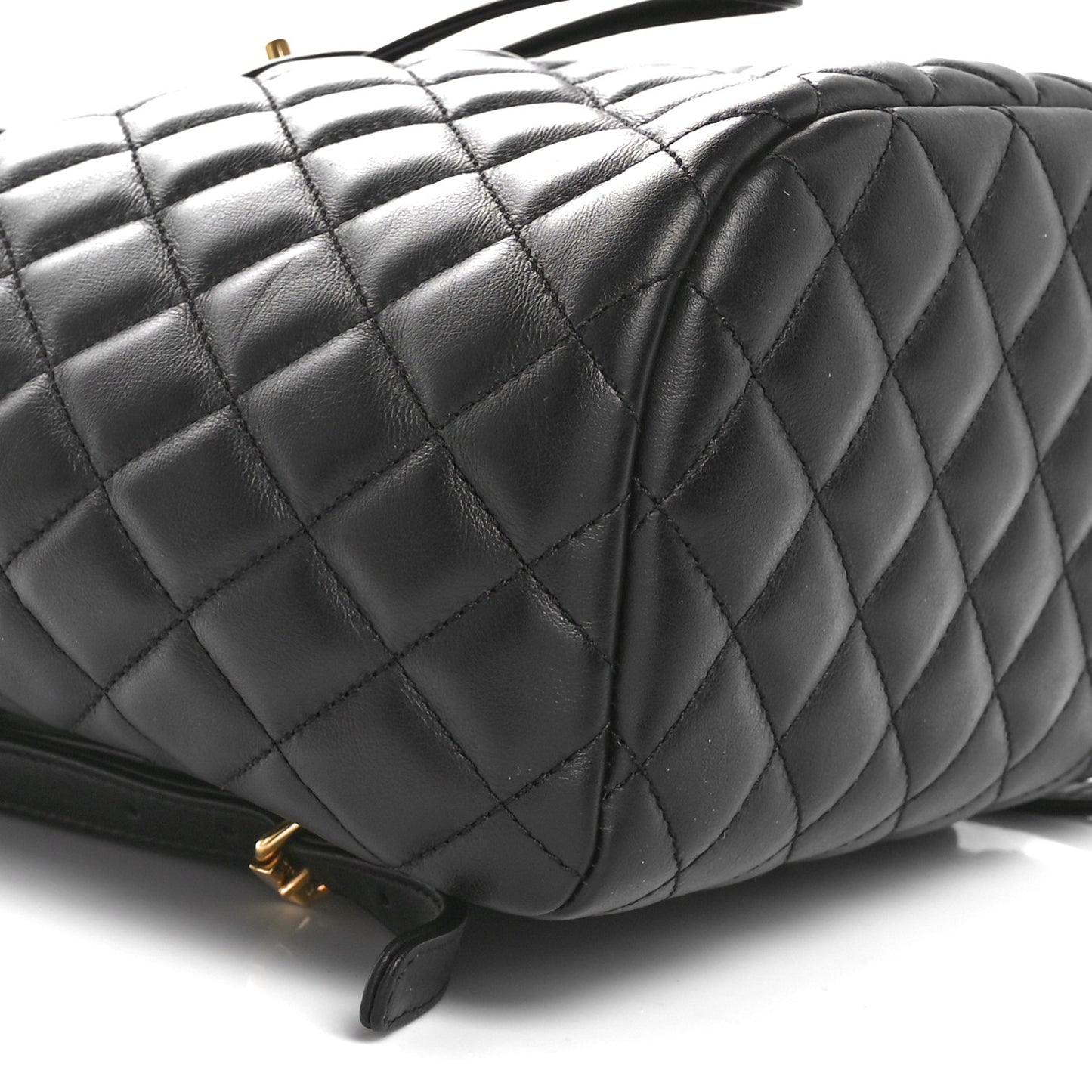 Lambskin Quilted Small Urban Spirit Backpack Black