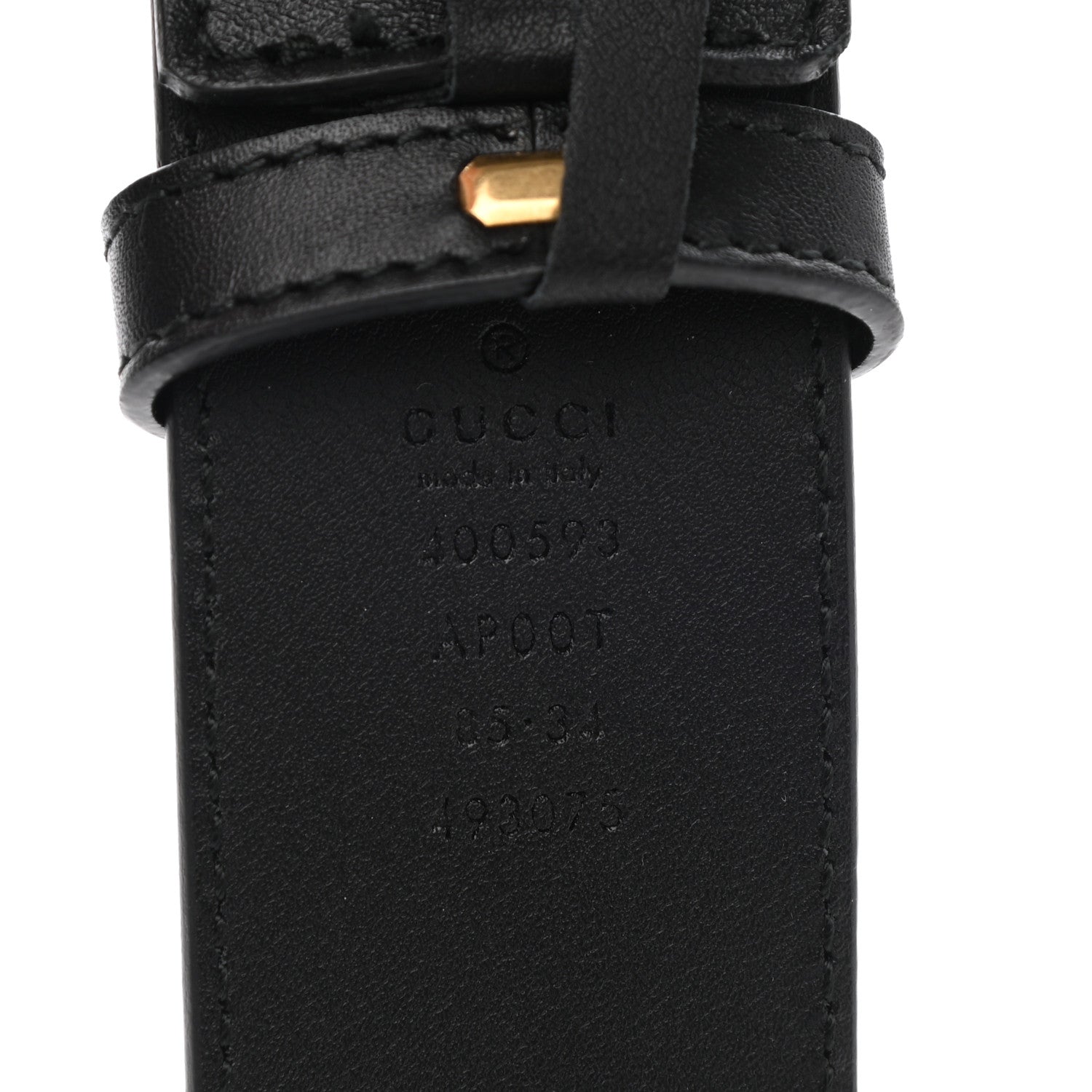 Gucci Calfskin Double G 40mm Belt 85 34 Black 5 of 6