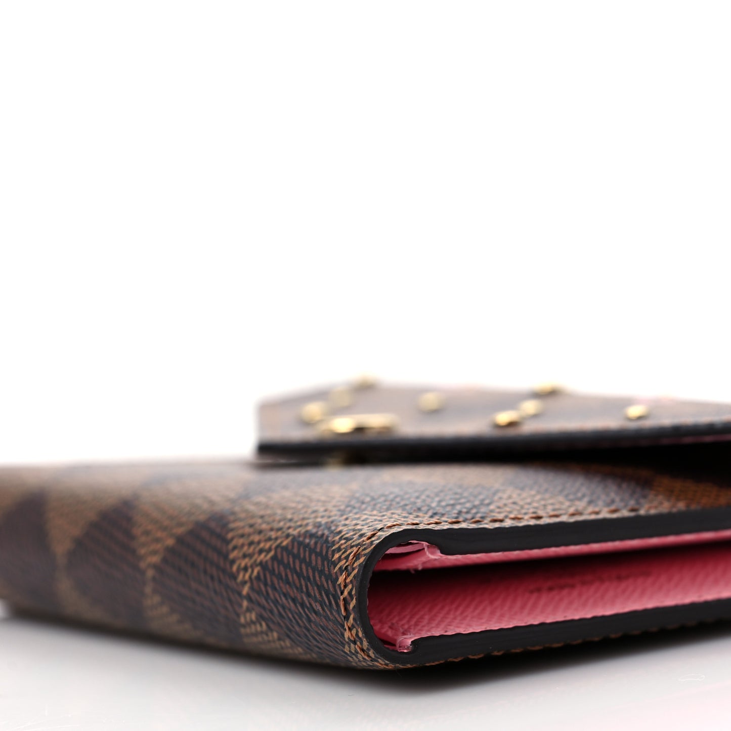 Damier Ebene Studded Victorine Wallet