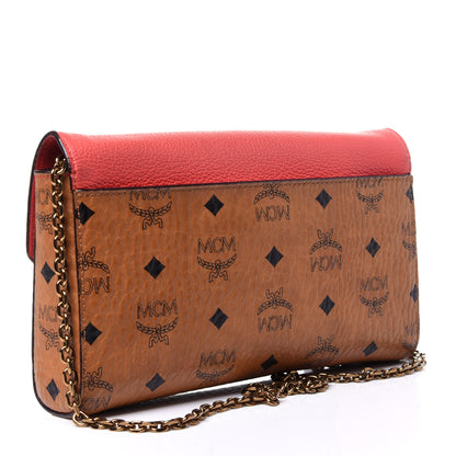 MCM Visetos Millie Crossbody Bag Cognac Marigold Orange 3 of 10