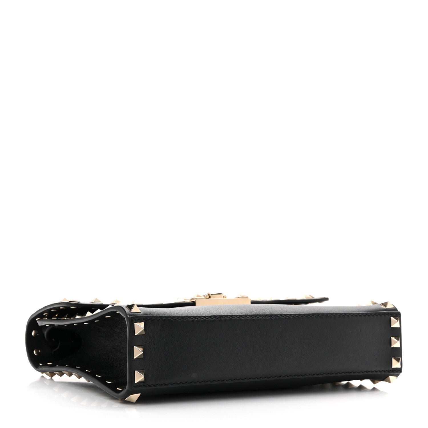 Valentino Garavani Vitello Medium Rockstud Flip Lock Crossbody Bag Black 4 of 10
