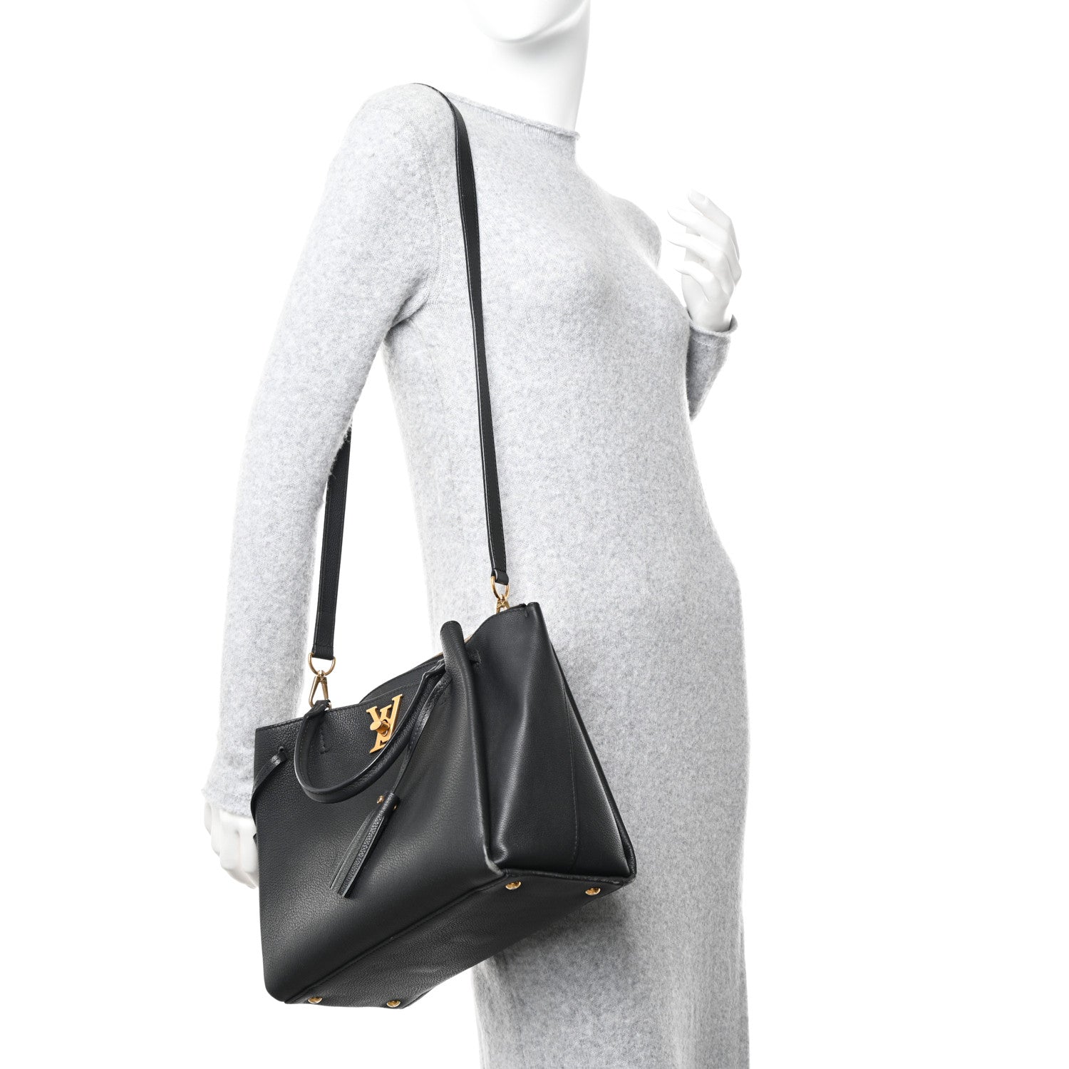 Louis Vuitton Calfskin Lockmeto Black 2 of 10