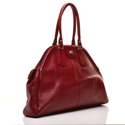 Gucci Calfskin Large Re(Belle) Top Handle Bag Red 3 of 9