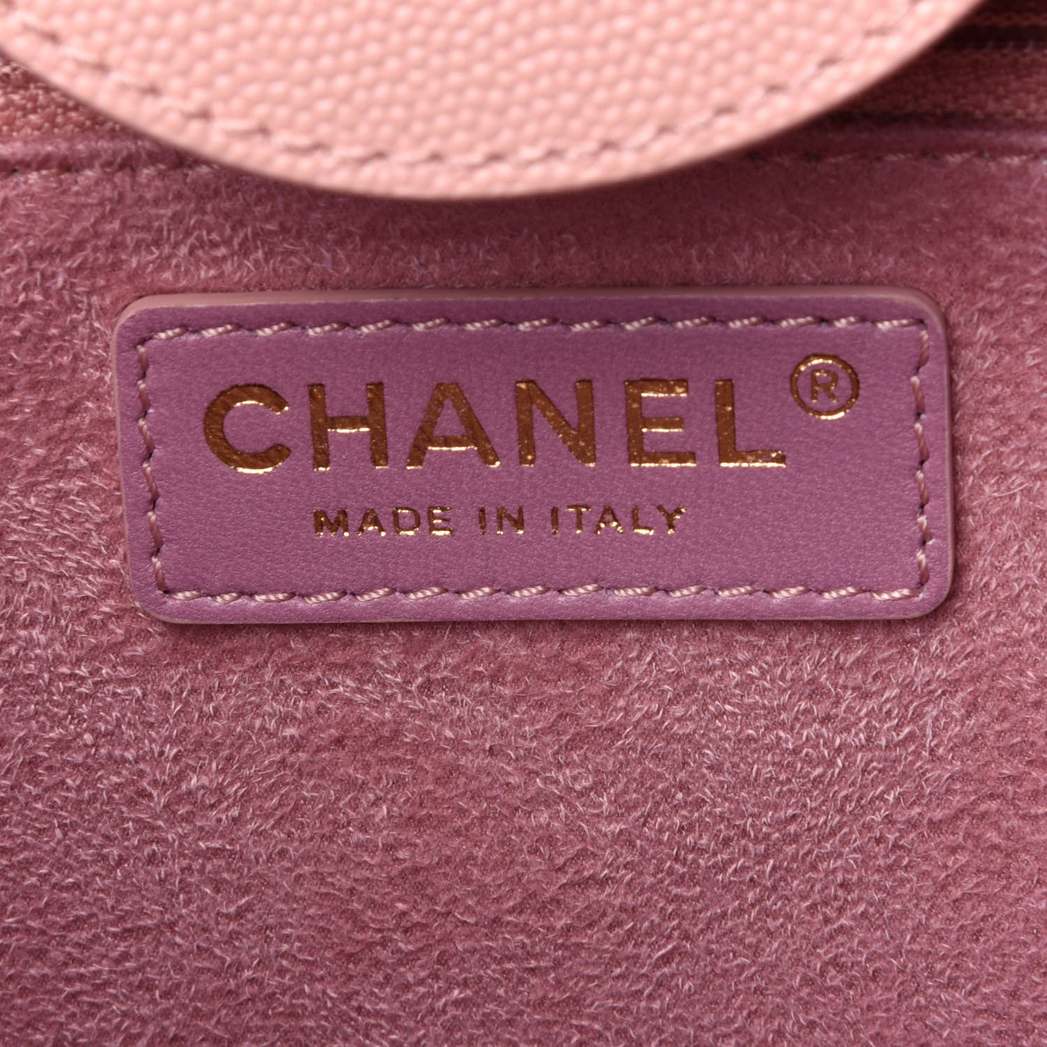 Chanel Caviar Small Studded Deauville Tote Light Pink 7 of 12