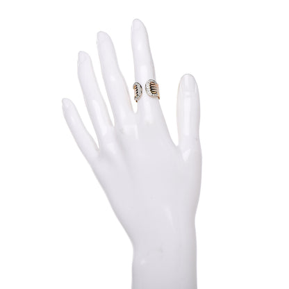 Cartier 18K Pink Yellow White Gold Diamond 13mm C De Ring 48 4.5 2 of 6