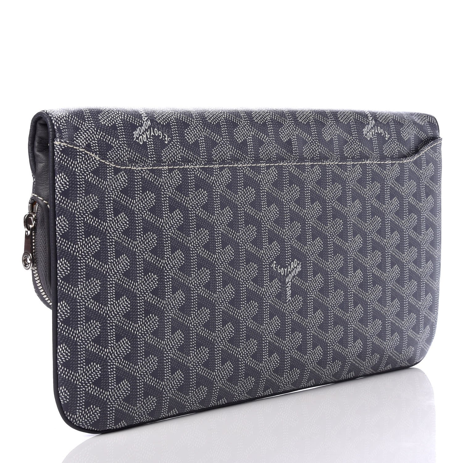 Goyard Goyardine Sainte Marie Soft Clutch Grey 3 of 8