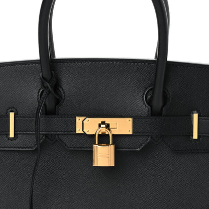 Hermes Madame Calfskin Birkin Sellier 30 Black 7 of 10
