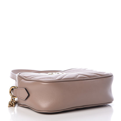 Gucci Calfskin Matelasse Mini GG Marmont Chain Shoulder Bag Porcelain Rose 4 of 10