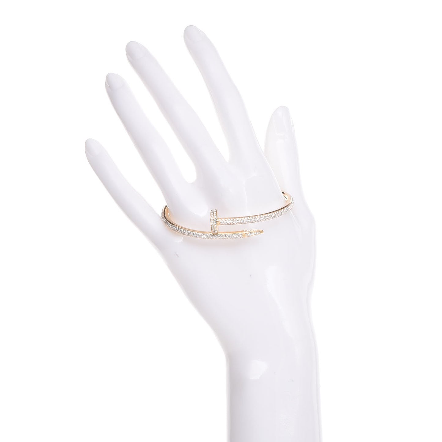 18K Yellow Gold Diamond Juste Un Clou Paved Bracelet 16