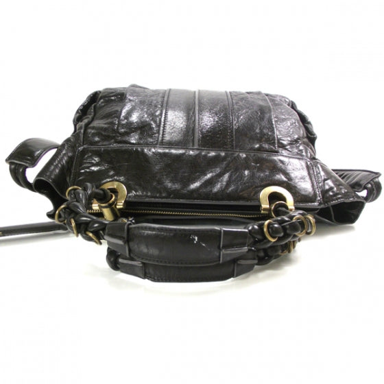 Leather Heloise Satchel Black