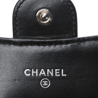 Chanel Lambskin Quilted Flap Card Holder Black 6 of 9