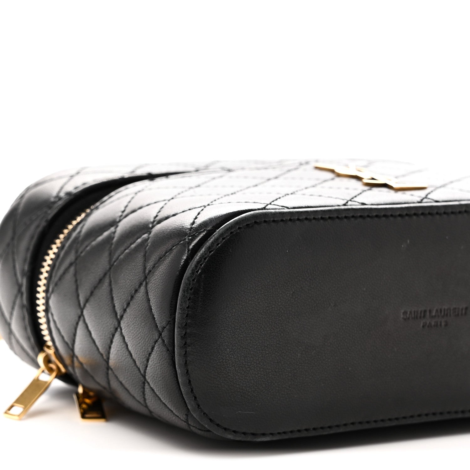 Saint Laurent Lambskin Quilted Mini Gaby Vanity Case Black 9 of 11