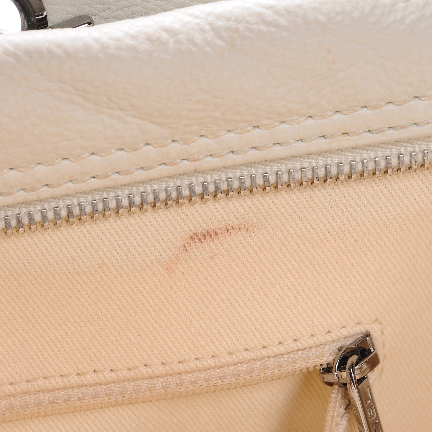 Chanel Calfskin Large Diamond Stitch Tote White 8 of 10